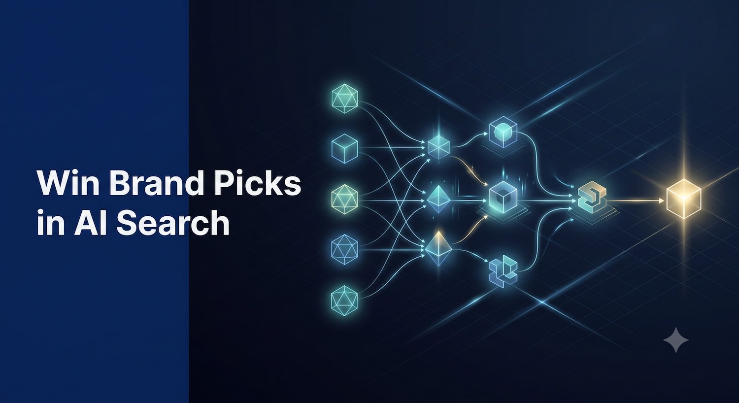 Abstract visual representation of AI decision coverage and algorithmic product selection pathways